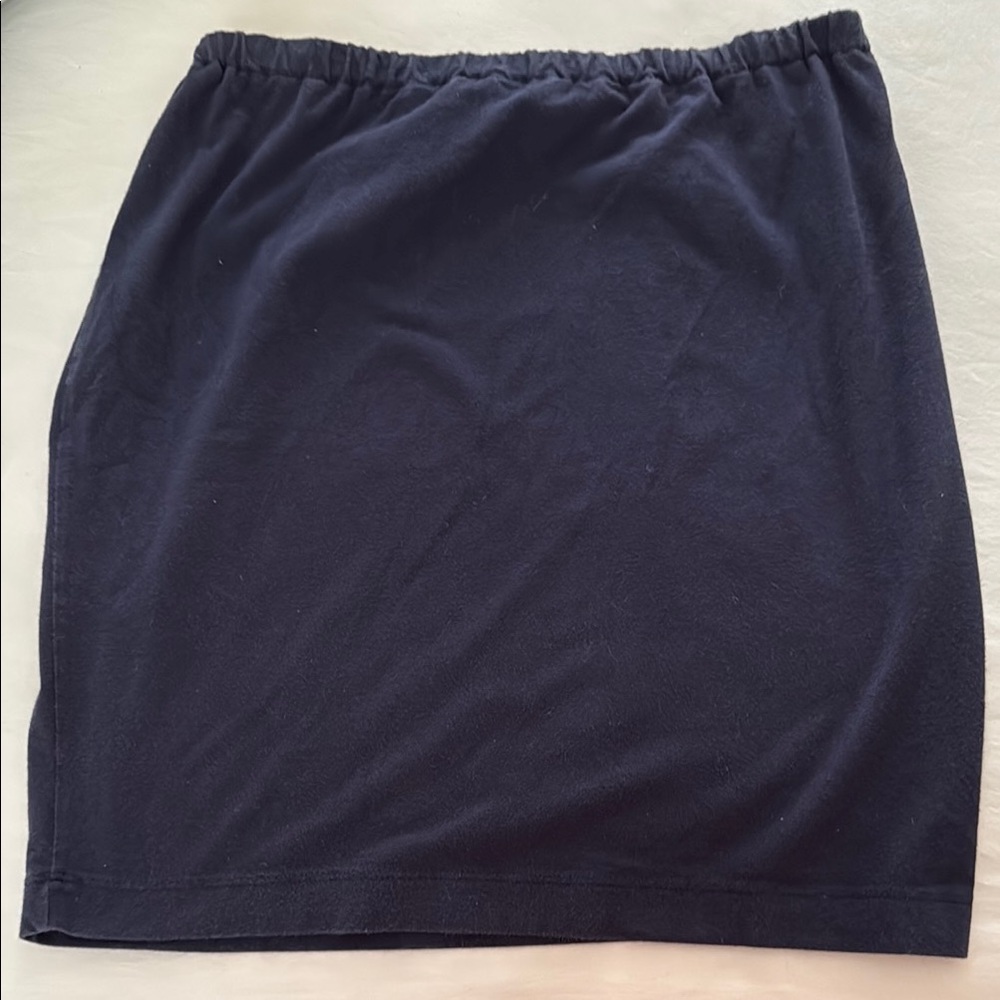Japanese Weekend Blue Mini Pencil Skirt Casual